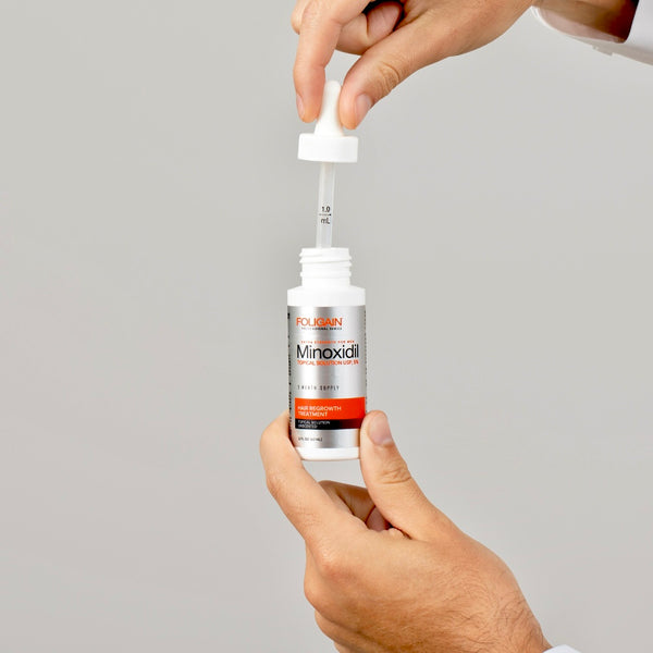 FOLIGAIN Minoxidil 5% Hair Regrowth Treatment For Men One Month Supply - FOLIGAIN EUROPE