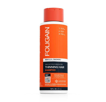 FOLIGAIN® Triple Action Shampoo For Thinning Hair For Men with 2% TRIOXIDIL®   473ml
