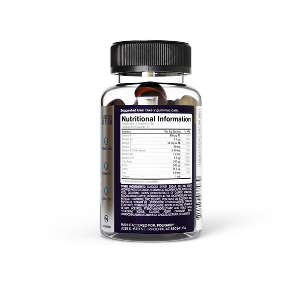 FOLIGAIN® Matu stimulējošās 60 želejvitamīni