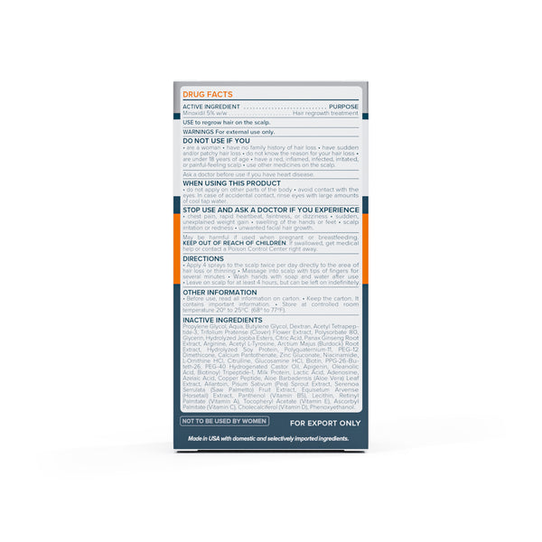 FOLIGAIN Uzlabota matu atjaunošana vīriešiem Minoksidils 5% + Trioxidils 5%